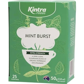 Kintra Foods Extra Blend Mint Burst Tea 25 Teabags, 50 g