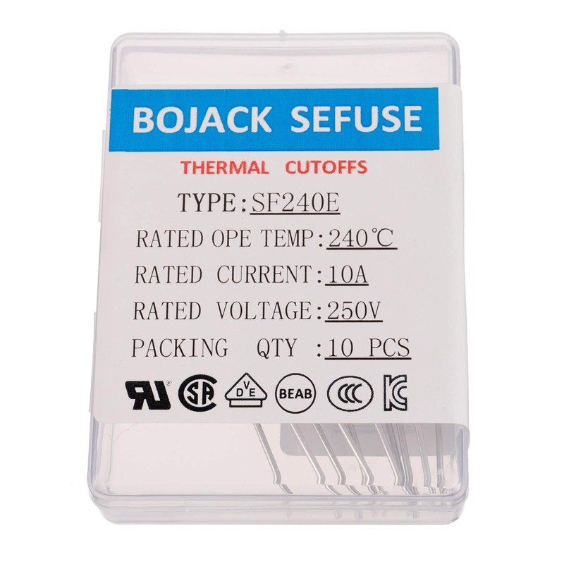 BOJACK SF240E SEFUSE 10A 250V Thermal Fuses 240 Degrees Celsius