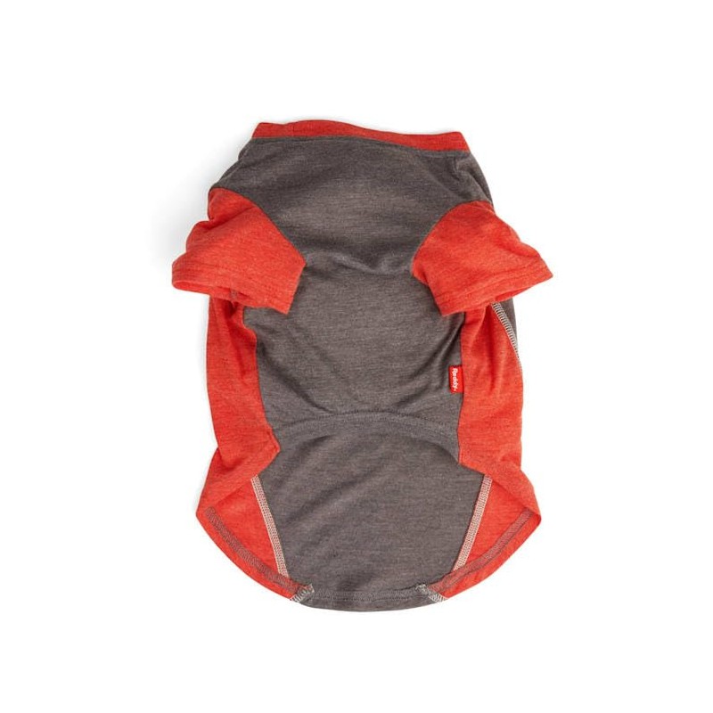 Reddy Grey/Red Cooling Dog Tee, Medium