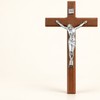 7.8 Inch Wooden Crucifix Wall Cross with Jesus Figure, Catholic