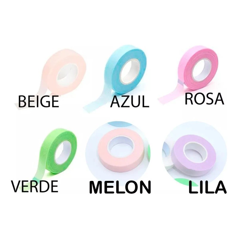 3pzs Cintas Micropore Extension Pestañas Piedra Jade Azar