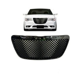 Sagnod Auto Custom Gloss Black Front Upper Grille For 2011-2014 Chrysler 300 / 300C