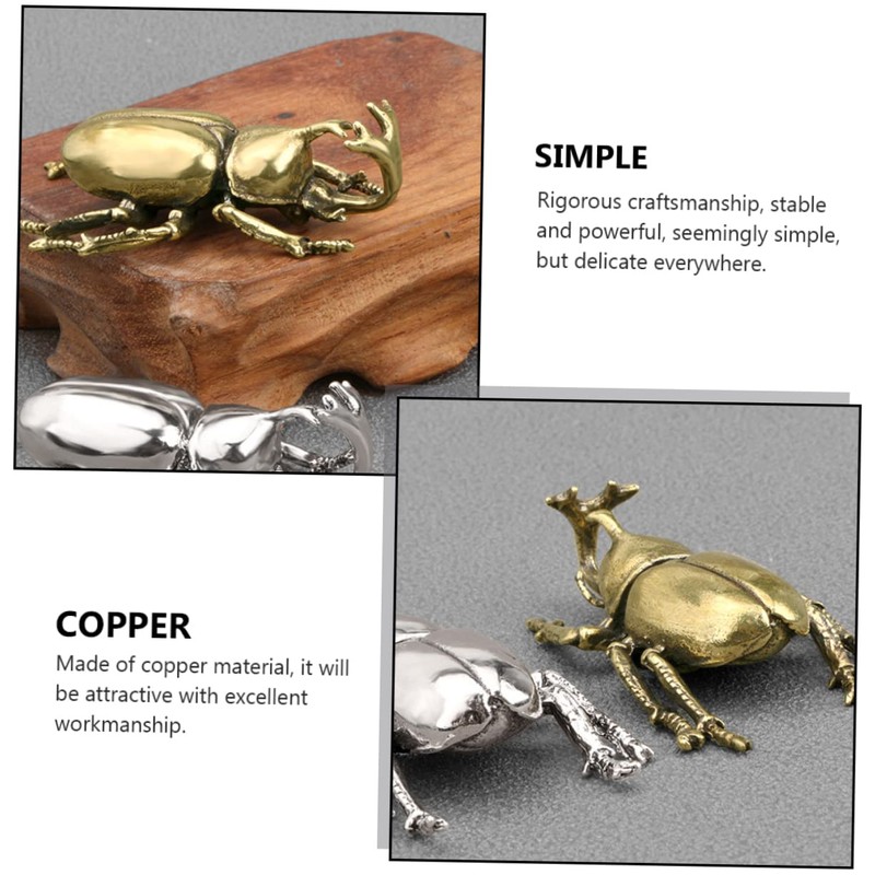 BIUDECO Craft Beetle Artistic Desktop Decor Safe Tasteless Material for