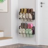 DEYILIAN Hanging Shoe Rack 2 Pack, Wall Mount Shoe Rack