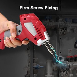 180W Soldering Gun ABS Soldering Iron Kit 200℃ Manual Feed Soldering Iron Kit with Soldering Tip for Chip Phone EU Plug 220-240V