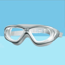 Adult Anti-fog Swimming Goggles for Water Play & Snorkeling - a3 Heinaston HD Free Size/Transparent Gray 3ea