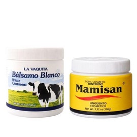 LA VAQUITA BALSAMO BLANCO Ungüento Cosmético Y Bálsamo Blanco De La Vaquita(3,52 Oz Cada Uno) Para Sudar, Quemar Grasa, Aliviar Las Articulaciones Y R