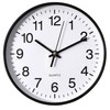 Clockswise Black 8-in Analog Clock Silent, Non-Ticking for Wall, Office
