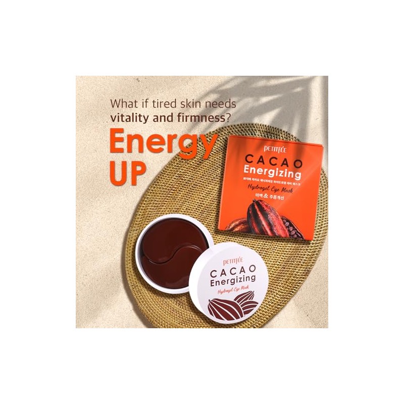 PETITFEE Parches para ojos tonificantes de Cacao - Cacao Energizing