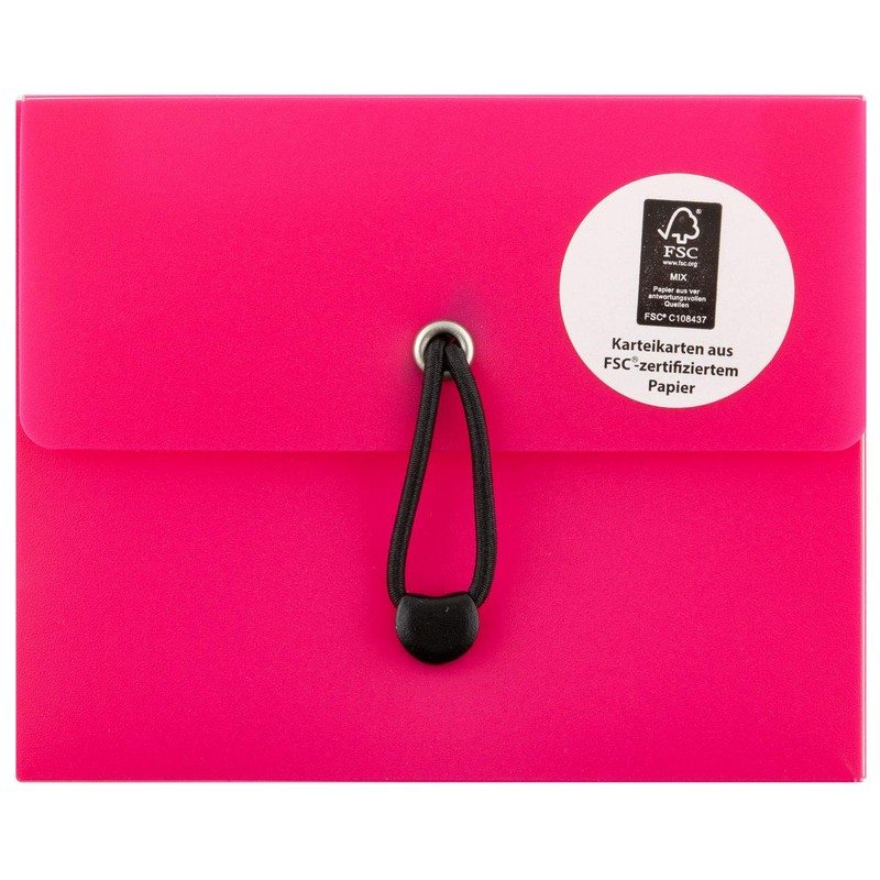 Stylex 49100 Index Card Box DIN A7 with 5 Compartments