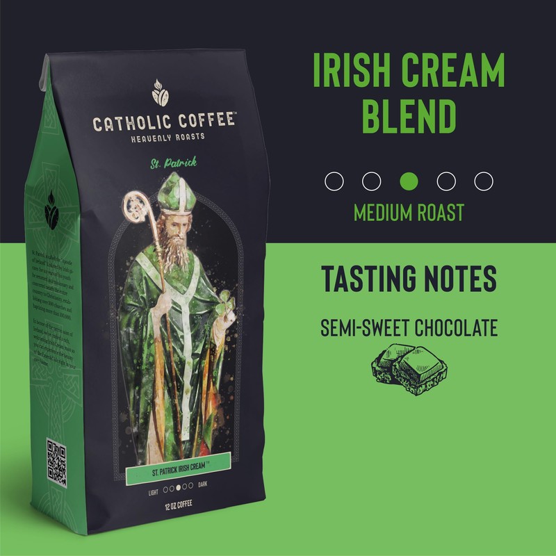 Catholic Coffee St. Patrick | Irish Cream Flavored Medium Roast