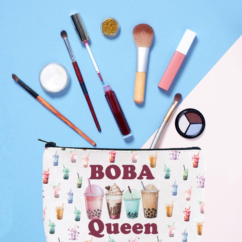 Boba Tea Makeup Bag Boba Queen Boba Tea Lover Gift