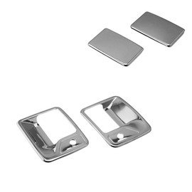 SEGADEN Chrome Plated Door Handle Cover Compatible with 1999-2016 Ford F-250 F-350 F-450 Super Duty ( 2 Doors with Passenger Keyhole ) XG7721
