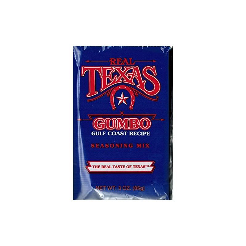 Real Texas Gumbo Gulf Coast Recipe Seasoning Mix 3 ounce