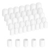 sourcing map 50pcs Round Rubber End Caps Protective Caps 12mm