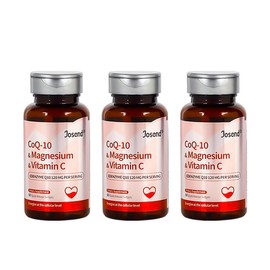 【JOSEND】 CoQ10 & Magnesium & Vitamin C Softgels | Clinically Tested for Heart Health, Immunity, and Energy | 60 Capsules:_3 Bottles