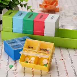 Seven Days Weekly Portable Pill Organizer / Supplement Storage Case Emergency 5ea