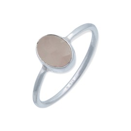 Ring 925 Silver Stone Gemstone Genuine Silver Women's Sterling Silver Gift (MRG-100), Sterling Silver Gemstone, Quartz