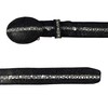 Men's Cowboy Belt Stingray Print Imitación Mantarraya (Black, 36)