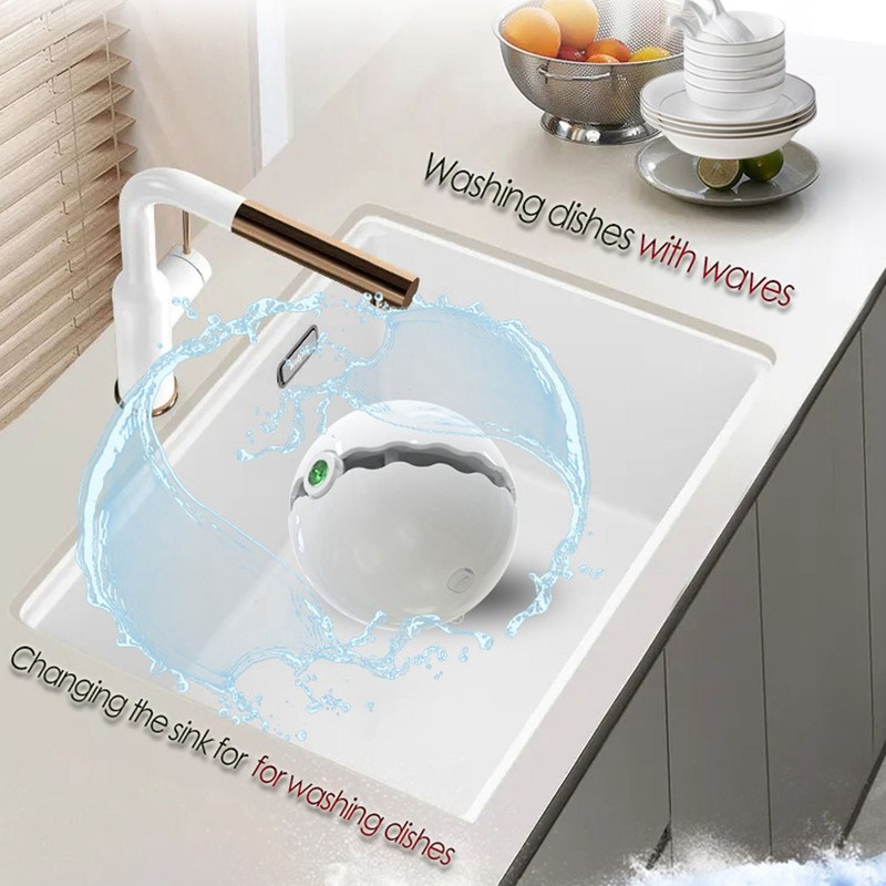 Mini Sink Dishwasher 1200mAh USB Charging IP67 High Speed Rotation