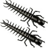 PA Lures 2.25"" Black Soft Plastic Hellgrammite 8 Pack