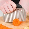 2PCS Large Crinkle Cutters, Heavy Duty Stainless Steel Crinkle Cutter
