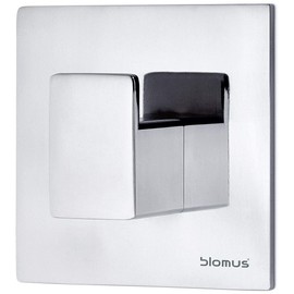 blomus Wall Hook Polished, Silver, Anthracite, H, B 6 cm, L 2,5 cm