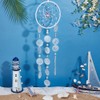 BENECREAT Seashell Wind Chime, 4 Total Length: Approx. 1.6 ft