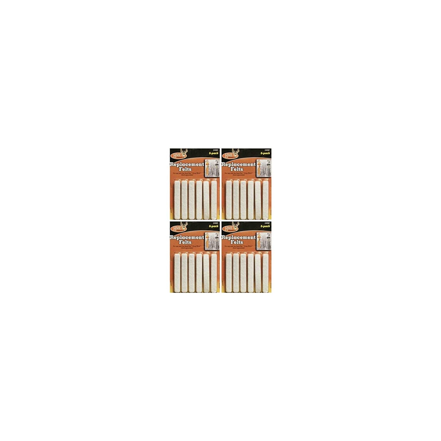 Game Trail Accessories Drop Wick Replacement Felts (24 Pack) Deer Scent