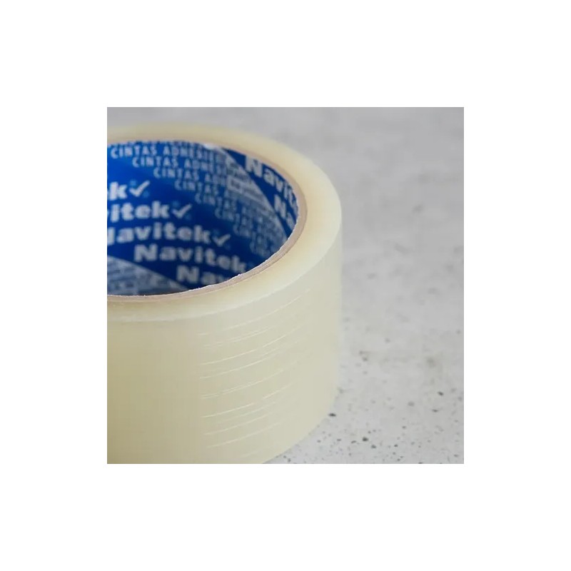 1 Cinta Adhesiva De Empaque Transparente 48mm X 50m