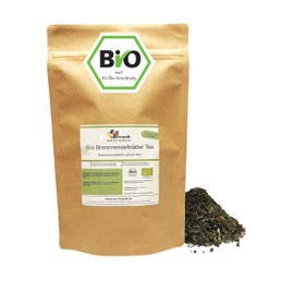 Bio Brennesselblättertee 500g - 100% naturbelassen, geschnitten, ohne Zuckerzusatz, aus kontrolliert biologischem Anbau, wiederverschließbarer Frischebeutel, abgefüllt in Deutschland my-mosaik (500g)