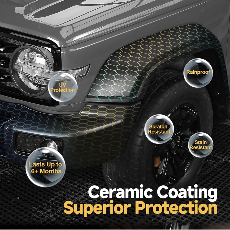 Toretark Plastic Restorer for Cars, Not a Dressing, Black Trim