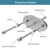 Linone 10 Pcs Aluminum Skateboard Wall Mount - Skateboard Hangers
