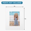 Somime 8x10 Precut Picture Mats,White 8x10 Picture Mats for 5x7