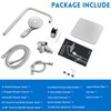 Ryamen Dual Shower Head Combo, 8'' High Pressure Rain Shower