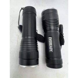 EVEREADY (QTY 4) Eveready Energi LED Tactical Lights w/Lanyard, Black, Up to 270 Lumens