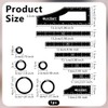 OLYCRAFT 12pcs/1 Set Objective Point Markers Acrylic Ruler Objective Makers