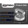 KVNTOOLS 260 lbs Dent Puller Suction Cup,Aluminum Dent Puller/Tile Suction