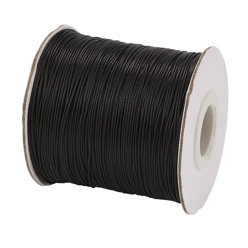 PandaHall 185 Yards/Roll 0.5mm Waxed Polyester Cord Waxed Thread Cord