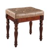 Vanity Bench Stool with Padded Cushion, Piano Bench with Solid