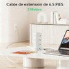 SMALLRT Regleta Torre Multicontacto, Extension Electrica USB C, Conector Multiple