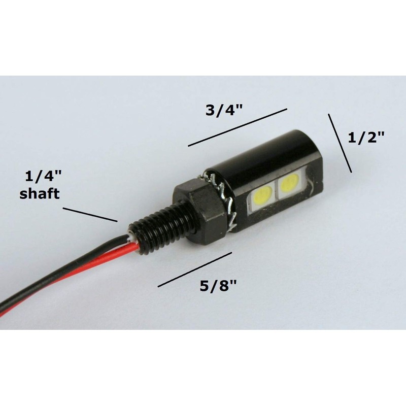 PilotLights 12 Volt DC Instrument Panel Light, Post Light -