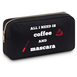 Funny Coffee Gifts for Women Makeup Bag Funny Gifts for Sister Friend Coffee Lover Gifts for Women Friendship Gifts for Women Friend Cosmetic Bag Christmas Birthday Gifts for Women Vacations Friends