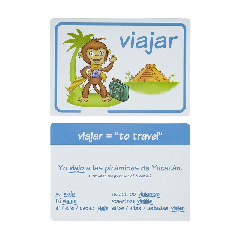Spanish Flash Cards by Monkey Wonder - Learn Spanish with