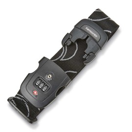 Samsonite Luggage Strap, Black, Combination Lock