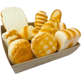 SHOP SHIMATARO Jumbo Squishies, Large Bread Set, Variety of 10 Pieces, Fluffy Honey, Interior Decoration, Big Squishies