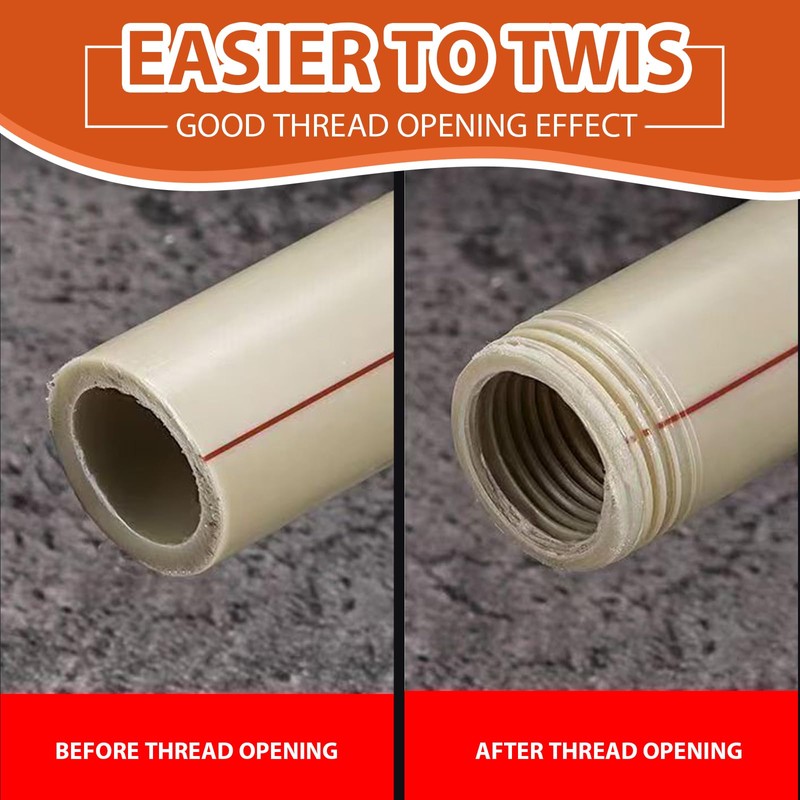 Integrated Internal & External Pipe Threading Tool, Dual-Function Pipe Thread