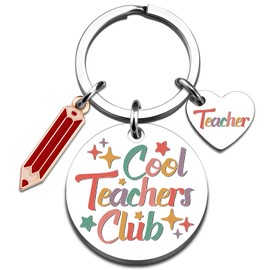 Teacher Appreciation Gifts for Women Best Teachers Gifts Ideas from Students Cute Teacher Keychain Back to School Birthday White Elephant Christmas Gift for Teachers
