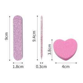 10 Sets Press on Nail Prep Kit Small Nail Files Mini Nail Buffer Blocks and Nail Sticks Nail Polishing Tools Manicure Pedicure Kit for Salon Home