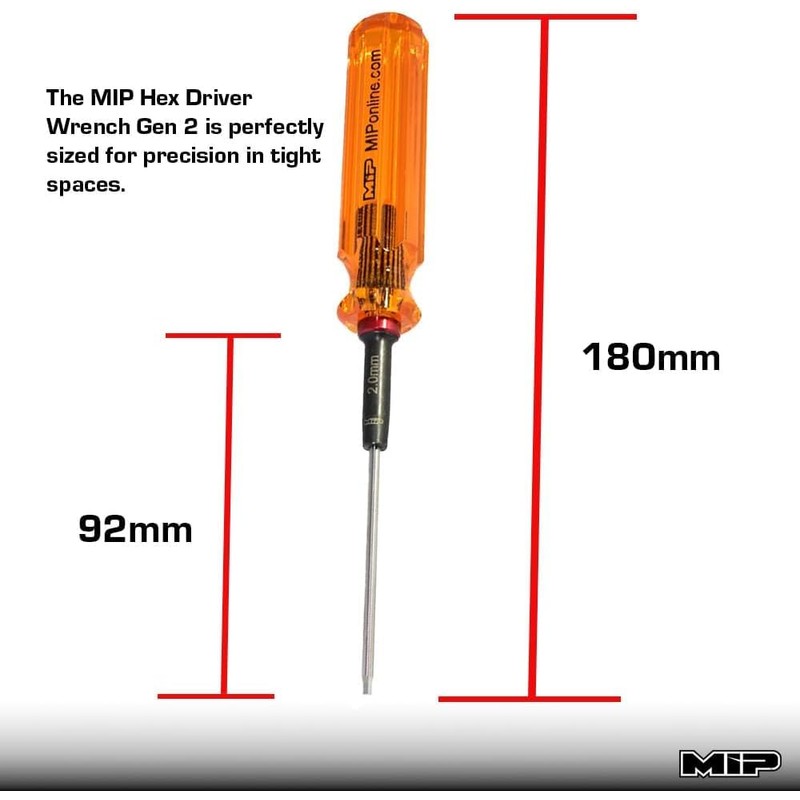 MIP 9602 3-Piece RC Hex Screwdriver Set (1.5mm, 2.0mm, 2.5mm)